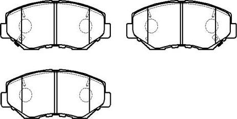 HSB Gold HP5096 - Brake Pad Set, disc brake www.autospares.lv