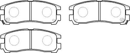 HSB Gold HP5051 - Brake Pad Set, disc brake www.autospares.lv