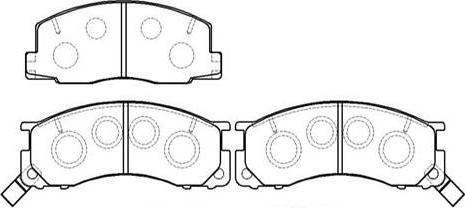 HSB Gold HP5066 - Brake Pad Set, disc brake www.autospares.lv