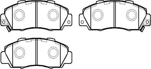 HSB Gold HP5009 - Brake Pad Set, disc brake www.autospares.lv