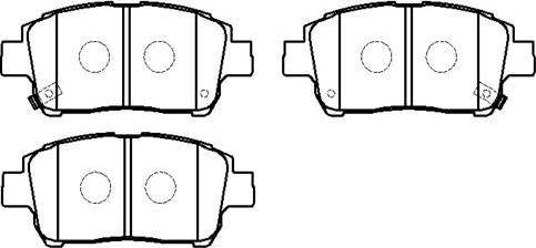 Aisin SS130-S - Тормозные колодки, дисковые, комплект www.autospares.lv