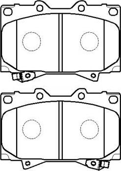 ACDelco AC892881D - Brake Pad Set, disc brake www.autospares.lv