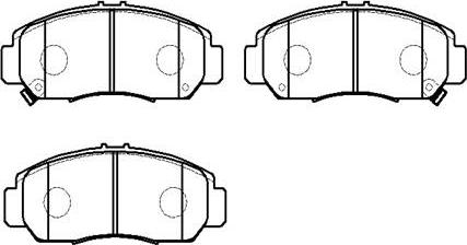 HSB Gold HP5085 - Brake Pad Set, disc brake www.autospares.lv