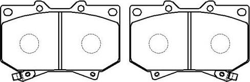 HSB Gold HP5087 - Brake Pad Set, disc brake www.autospares.lv