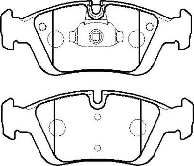 HSB Gold HP5031 - Тормозные колодки, дисковые, комплект www.autospares.lv