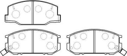 HSB Gold HP5038 - Brake Pad Set, disc brake www.autospares.lv