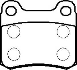 G.U.D. GBP015700 - Brake Pad Set, disc brake www.autospares.lv