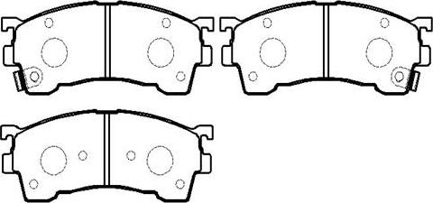 HSB Gold HP5026 - Brake Pad Set, disc brake www.autospares.lv