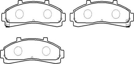 HSB Gold HP5076 - Brake Pad Set, disc brake www.autospares.lv