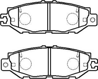 Mando MBF010228B - Brake Pad Set, disc brake www.autospares.lv