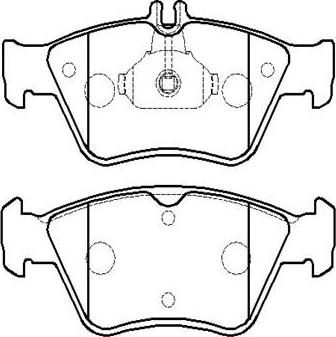 HSB Gold HP5195 - Bremžu uzliku kompl., Disku bremzes www.autospares.lv