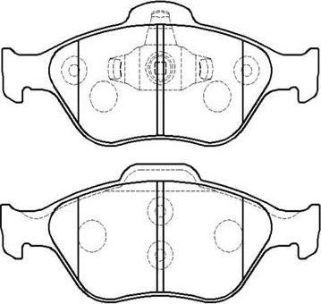 HITEC H 1102 - Brake Pad Set, disc brake www.autospares.lv