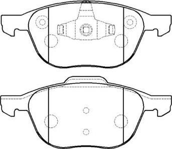 HSB Gold HP5143 - Тормозные колодки, дисковые, комплект www.autospares.lv