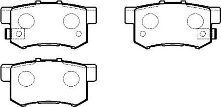 HSB Gold HP5164 - Brake Pad Set, disc brake www.autospares.lv