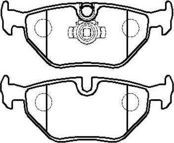 BENDIX DB1334 - Brake Pad Set, disc brake www.autospares.lv