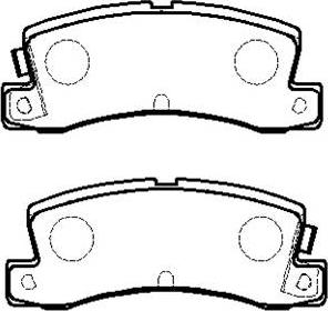 HSB Gold HP5121 - Brake Pad Set, disc brake www.autospares.lv