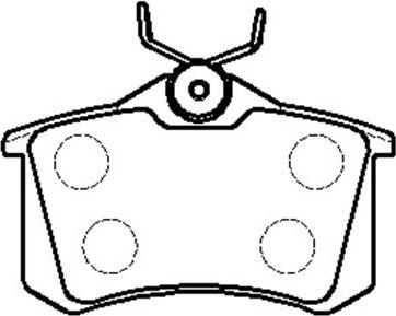 HSB Gold HP5247 - Brake Pad Set, disc brake www.autospares.lv