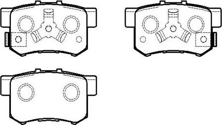 HSB Gold HP5209 - Тормозные колодки, дисковые, комплект www.autospares.lv