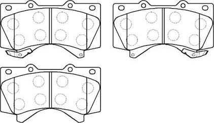 HSB Gold HP5213 - Brake Pad Set, disc brake www.autospares.lv