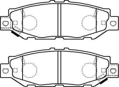 HSB Gold HP5217 - Brake Pad Set, disc brake www.autospares.lv