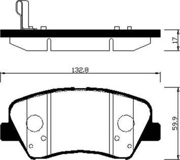 HSB Gold HP0045 - Bremžu uzliku kompl., Disku bremzes autospares.lv