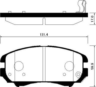 HSB Gold HP0042 - Тормозные колодки, дисковые, комплект www.autospares.lv