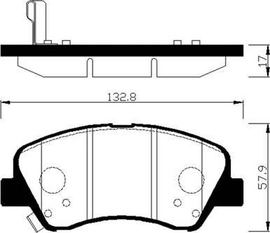 HSB Gold HP0047 - Bremžu uzliku kompl., Disku bremzes www.autospares.lv