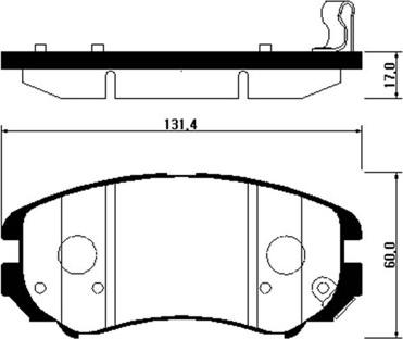 HSB Gold HP0009 - Тормозные колодки, дисковые, комплект www.autospares.lv