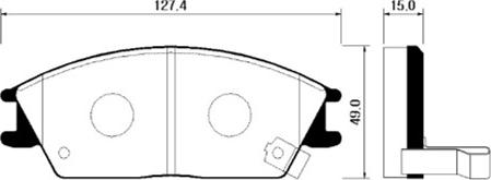 DJ Parts BP1101 - Bremžu uzliku kompl., Disku bremzes www.autospares.lv