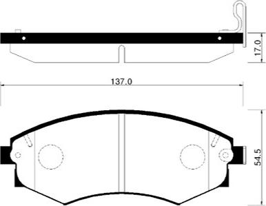 HSB Gold HP0006 - Тормозные колодки, дисковые, комплект www.autospares.lv