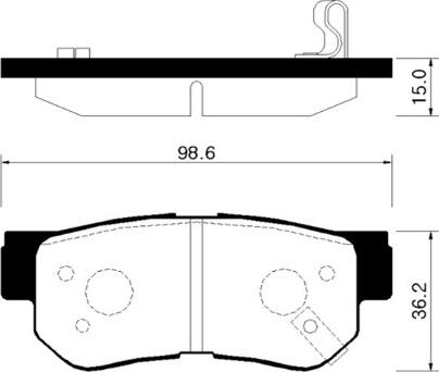 DJ Parts BP1128 - Brake Pad Set, disc brake www.autospares.lv