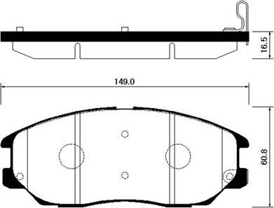 Kawe 81683 - Bremžu uzliku kompl., Disku bremzes www.autospares.lv