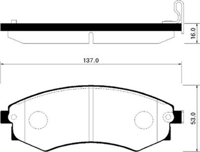 HSB Gold HP0010 - Bremžu uzliku kompl., Disku bremzes www.autospares.lv