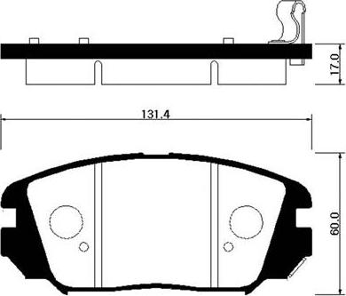 HSB Gold HP0031 - Brake Pad Set, disc brake www.autospares.lv