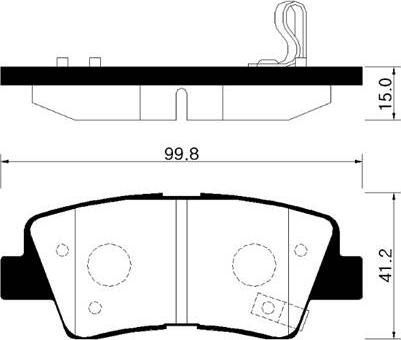 Aisin BPHY-2008 - Тормозные колодки, дисковые, комплект www.autospares.lv