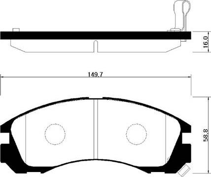 HSB Gold HP0025 - Bremžu uzliku kompl., Disku bremzes www.autospares.lv