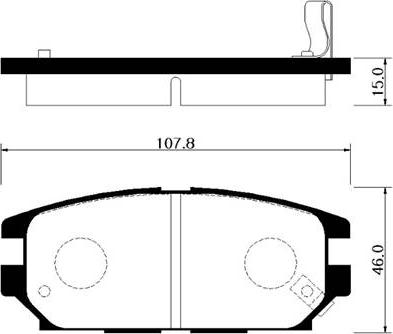 MK Kashiyama D6049 - Brake Pad Set, disc brake www.autospares.lv