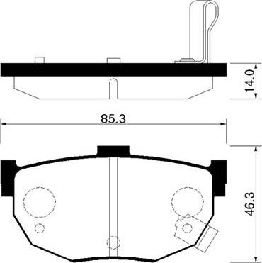 Brembo 7B31512 - Brake Pad Set, disc brake www.autospares.lv