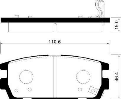 WWA 24201 - Тормозные колодки, дисковые, комплект www.autospares.lv