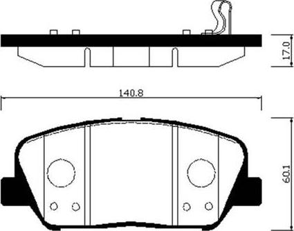 HSB Gold HP1046 - Bremžu uzliku kompl., Disku bremzes autospares.lv