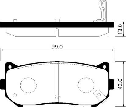 Triscan 403610301 - Brake Pad Set, disc brake www.autospares.lv