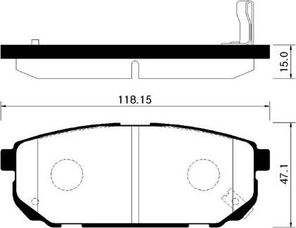 Frigair SPB105 - Bremžu uzliku kompl., Disku bremzes autospares.lv