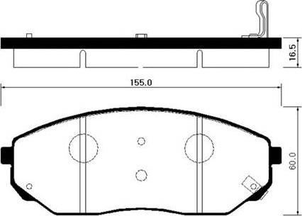 Kawe 81623 - Bremžu uzliku kompl., Disku bremzes www.autospares.lv