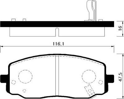 BEISSBARTH D10085 - Bremžu uzliku kompl., Disku bremzes www.autospares.lv