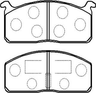 Akebono AN-049K - Bremžu uzliku kompl., Disku bremzes www.autospares.lv