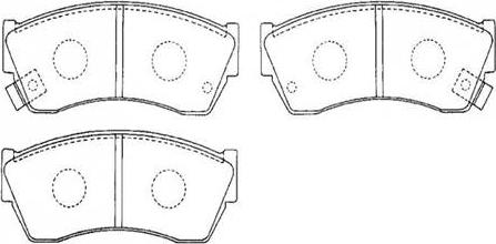 HSB Gold HP8444 - Brake Pad Set, disc brake www.autospares.lv