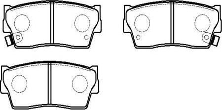 HSB Gold HP8445 - Brake Pad Set, disc brake www.autospares.lv