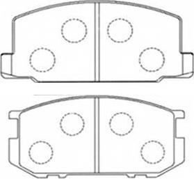 HELLA T0868 - Brake Pad Set, disc brake www.autospares.lv