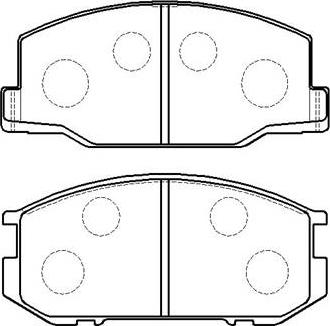 HSB Gold HP8466 - Brake Pad Set, disc brake www.autospares.lv