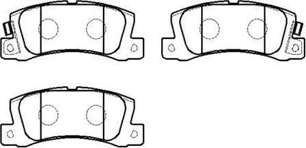 HSB Gold HP8467 - Brake Pad Set, disc brake www.autospares.lv